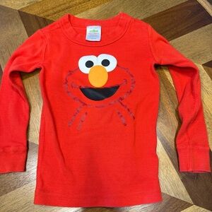 Hanna Andersson Sesame Street Elmo Long Sleeve Top FLAW